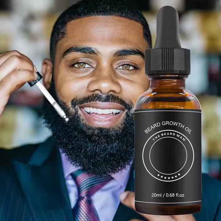 Beard Oil Growth Fast – 100% Pure Natural Organic Beard Growth Oil for Men