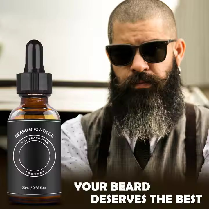 Beard Oil Growth Fast – 100% Pure Natural Organic Beard Growth Oil for Men
